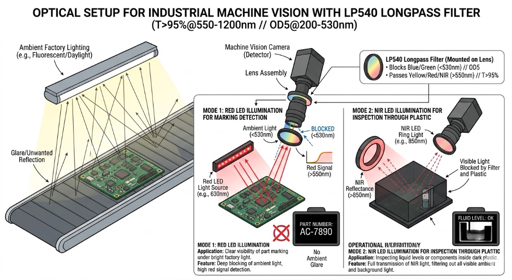 LP540 Longpass Filter - Industrial Machine Vision