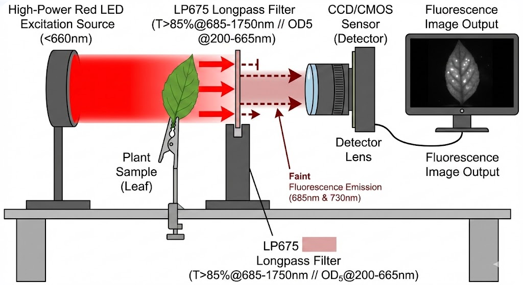 LP675 Longpass Filter - Chlorophyll Fluorescence Imaging (Plant Health)