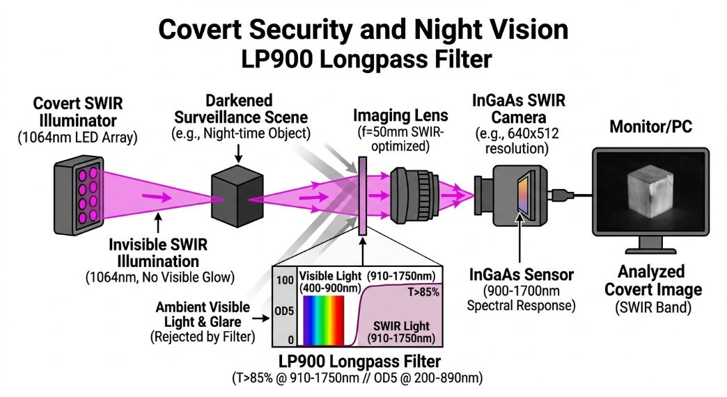 LP900 Longpass Filter - Covert Security and Night Vision
