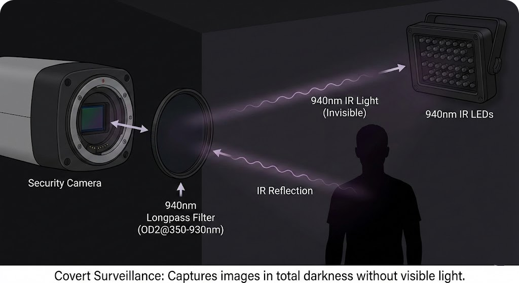LP940 Longpass Filter - Covert Surveillance & Security