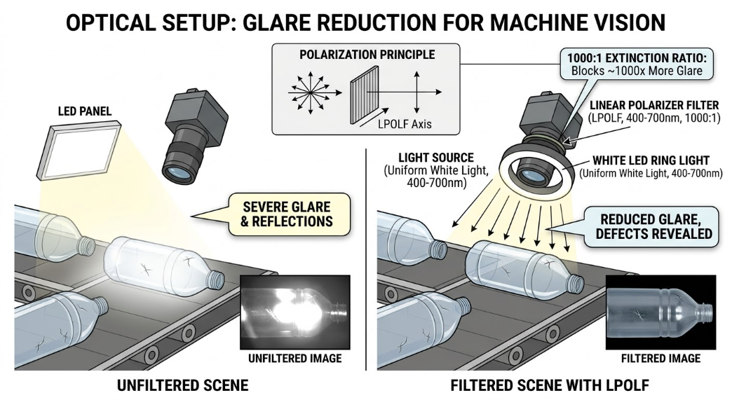 Linear Polarizer Filters (LPOLF) - Machine Vision and Industrial Inspection