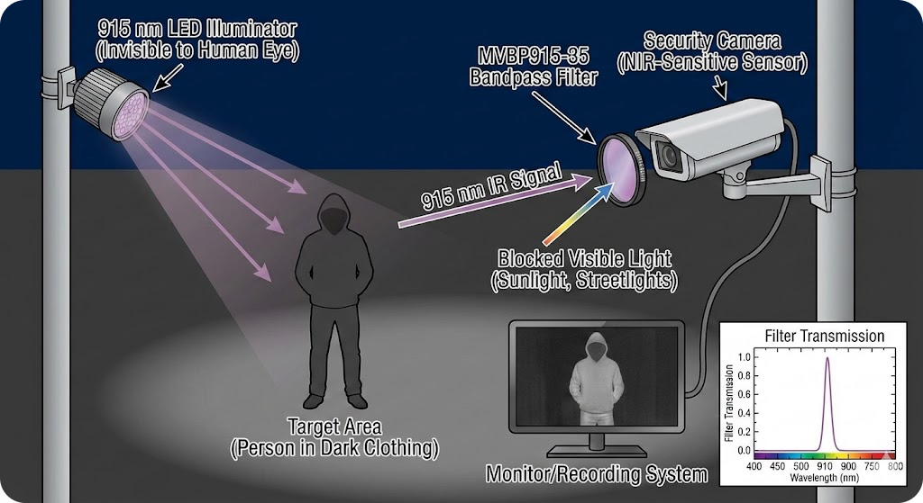 MVBP915-35 Bandpass Filter - "Stealth" Surveillance & Security