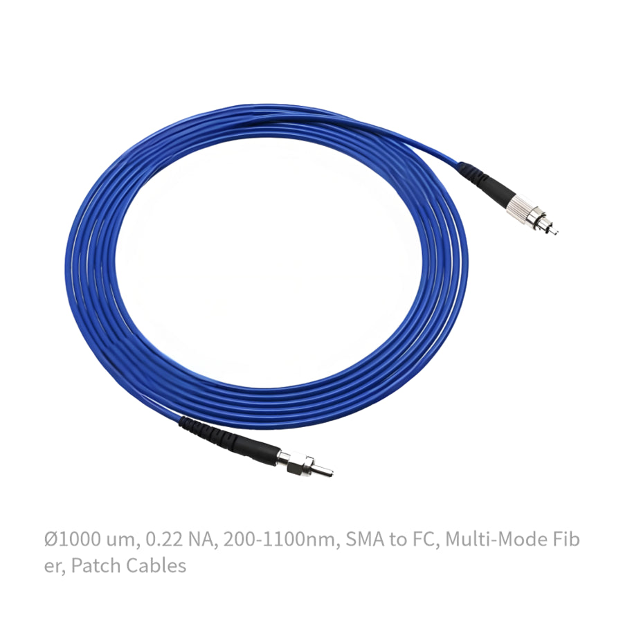 Ø1000 um, 0.22 NA, 200-1100nm, SMA to FC, Multi-Mode Fiber, Patch Cables