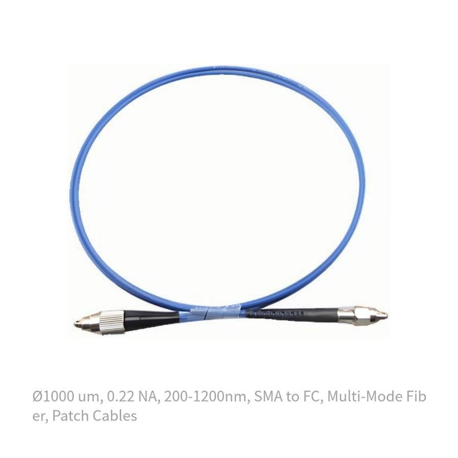 Ø1000 um, 0.22 NA, 200-1200nm, SMA to FC, Multi-Mode Fiber, Patch Cables