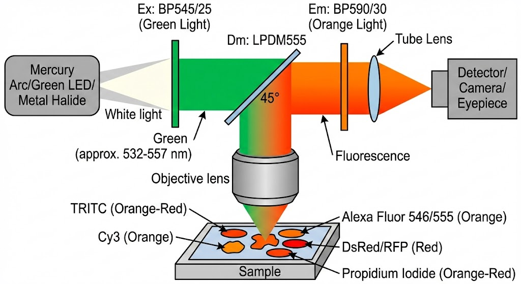 ORANGE Filter Set for TRITC - Fluorophores