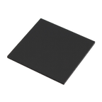 Black square sheet on a white background