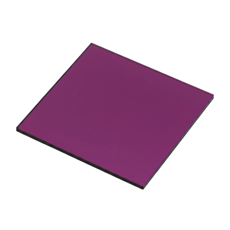 Purple square tile on a white background