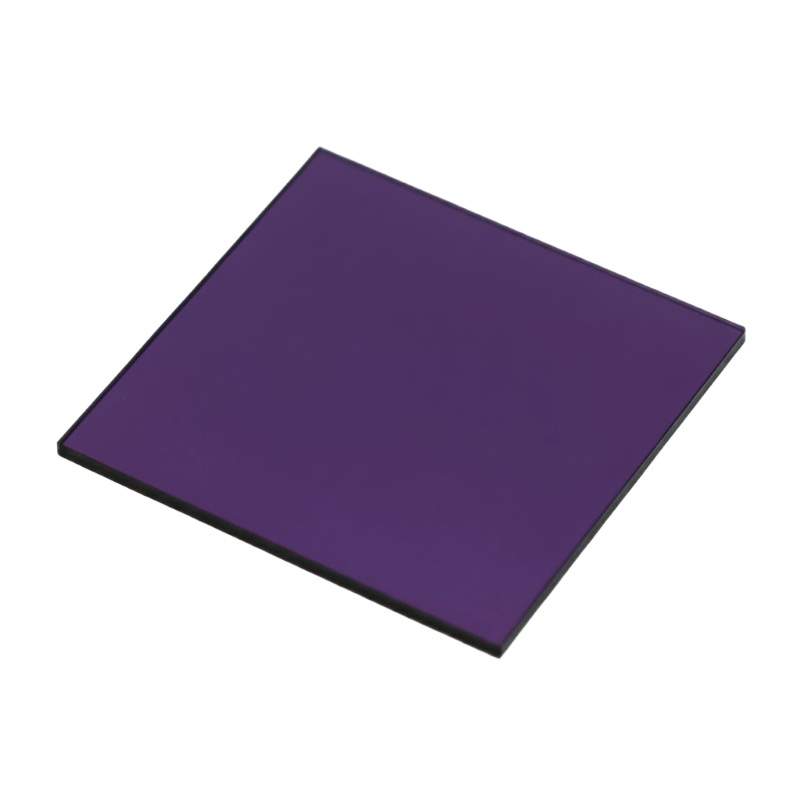 Purple square tile on a white background