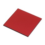 Red square tile on a white background