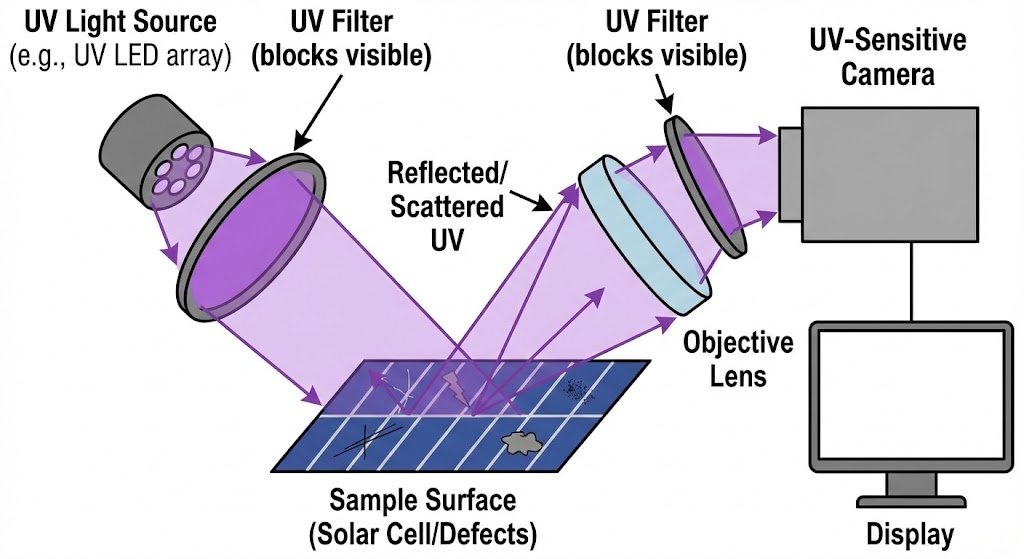 SP410 Shortpass Filter - UV Reflection Imaging - Machine Vision