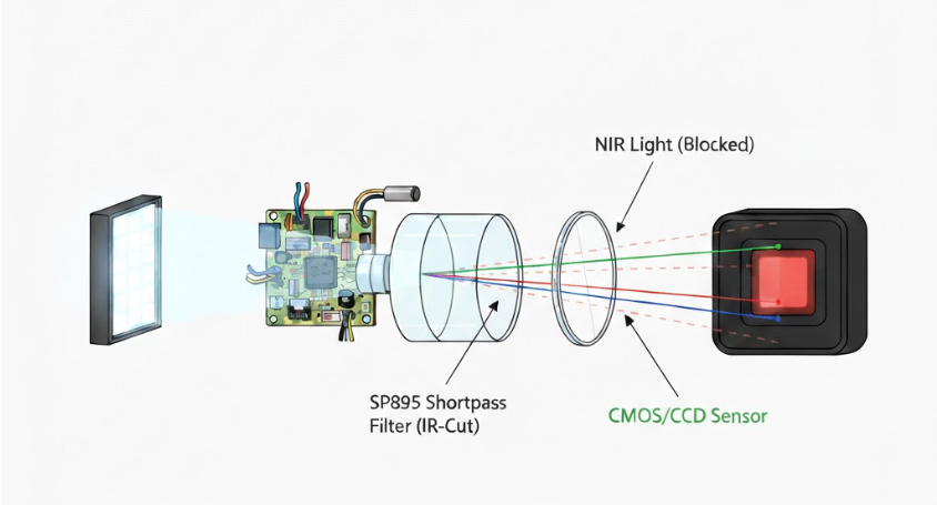 SP895 Shortpass Filter - Digital Imaging & Machine Vision