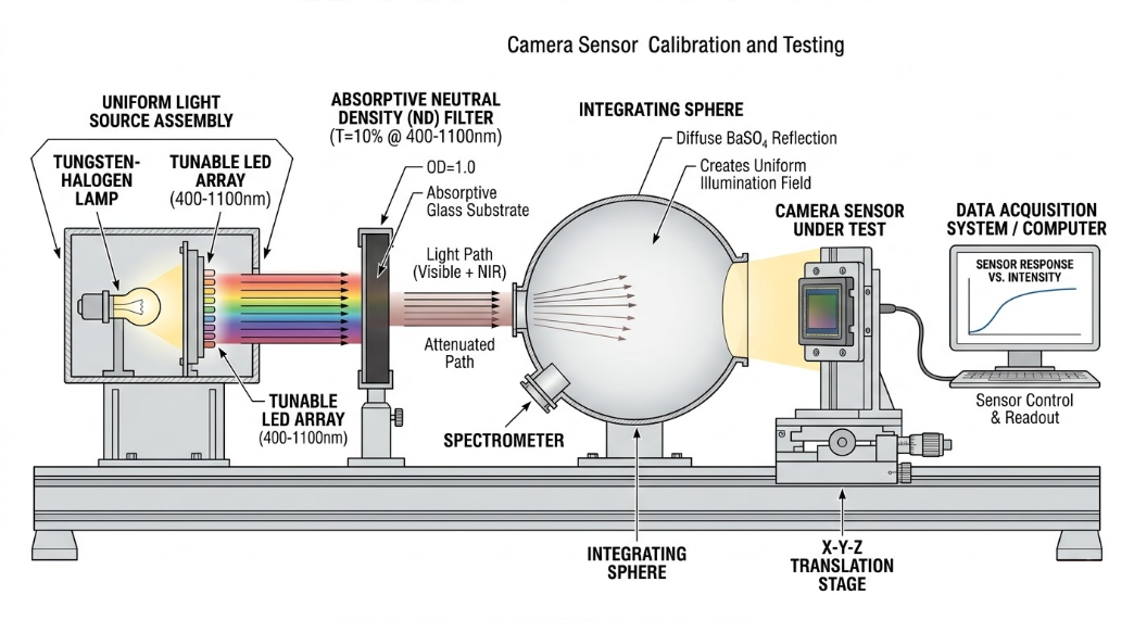 T 10% Absorptive ND Filters 400-1100nm - Camera Sensor Calibration & Testing